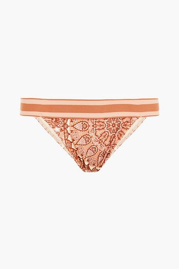 ZIMMERMANN Halbhohes Bikini-Höschen mit Print