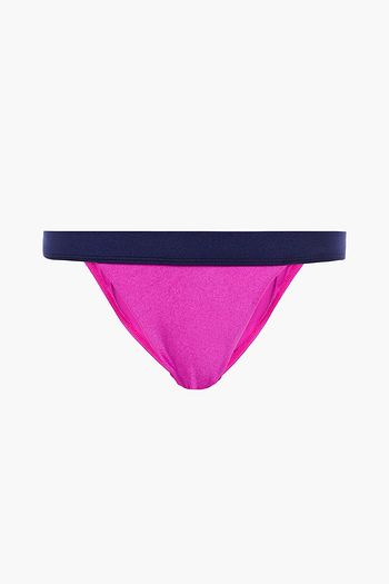 ZIMMERMANN Separates two-tone neon low-rise bikini briefs