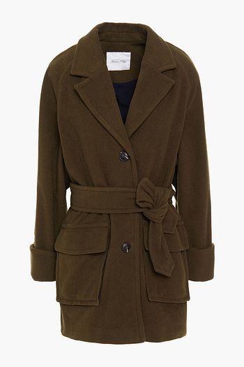 AMERICAN VINTAGE Louping belted wool-blend felt coat