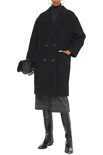 AMERICAN VINTAGE Tinaritz double-breasted brushed wool-blend felt coat
