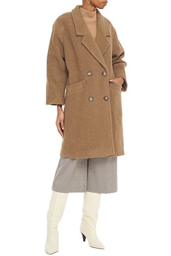 AMERICAN VINTAGE Tinaritz double-breasted brushed wool-blend felt coat