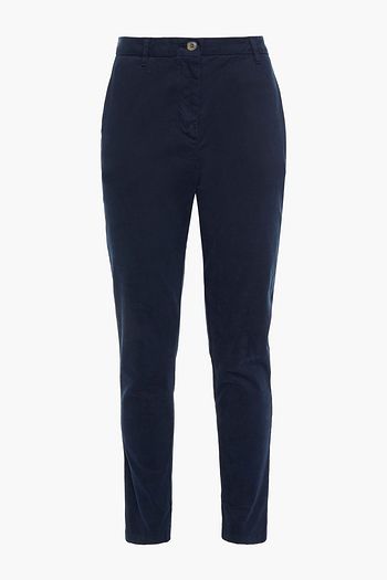 AMERICAN VINTAGE Cotton-blend twill slim-leg pants