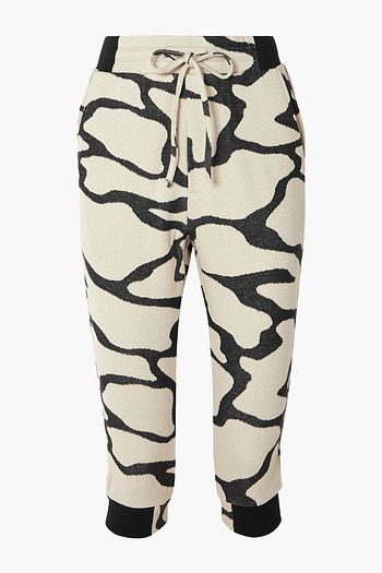 TWENTY MONTRÉAL Hyper Reality cropped cotton-blend jacquard-knit track pants
