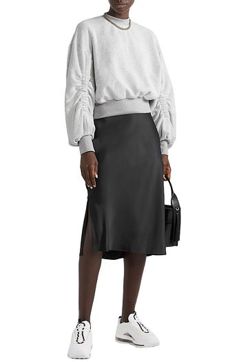 TWENTY MONTRÉAL Sunnyside ruched cotton-blend terry sweatshirt