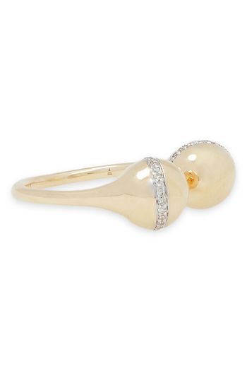ADINA REYTER Ring aus 14 KT. Gold mit Diamanten