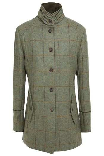 PURDEY Karierter Mantel aus Woll-Tweed