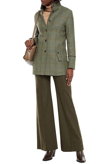 PURDEY Karierter Mantel aus Woll-Tweed