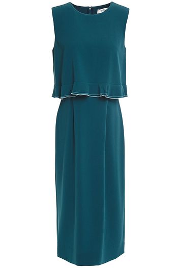 DIANE VON FURSTENBERG Mehrlagiges Kleid aus Crêpe mit Rüschen
