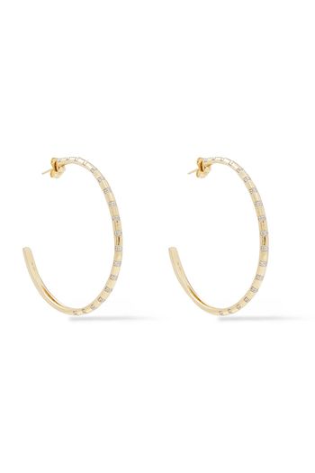 ADINA REYTER Creolen aus 14 KT. Gold mit Diamanten