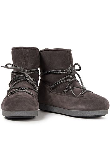 MOON BOOT Far Side Jr lace-up suede snow boots