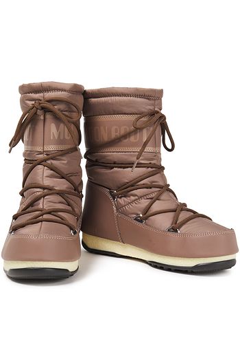 MOON BOOT Monogram-trimmed lace-up shell snow boots