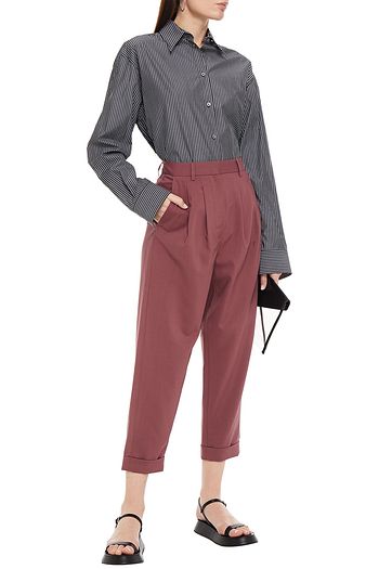 MM6 MAISON MARGIELA Cropped Karottenhose aus Wolle