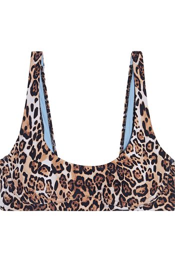 SKIN Jordan leopard-print bikini top