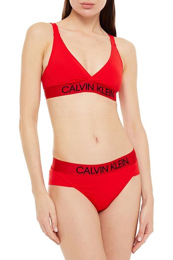 CALVIN KLEIN Printed mid-rise bikini briefs