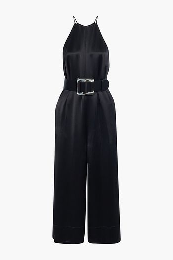 NICHOLAS Samira cropped satin-crepe wide-leg jumpsuit