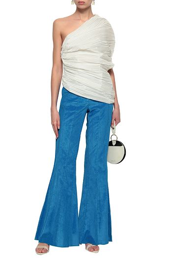 ROSIE ASSOULIN Cotton-blend corduroy flared pants
