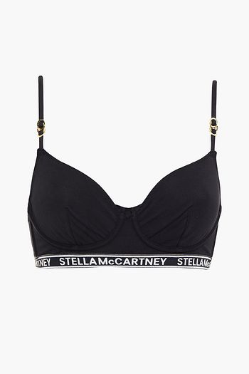 STELLA MCCARTNEY Ivy Chatting stretch-cotton jersey underwired soft-cup bra
