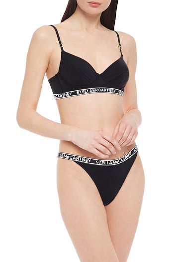 STELLA MCCARTNEY Ivy Chatting stretch-cotton jersey underwired soft-cup bra