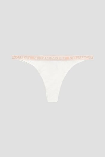 STELLA MCCARTNEY Ivy Chatting stretch-cotton jersey mid-rise thong
