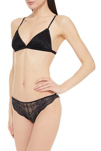 STELLA MCCARTNEY Whitney Popping stretch-lace mid-rise briefs