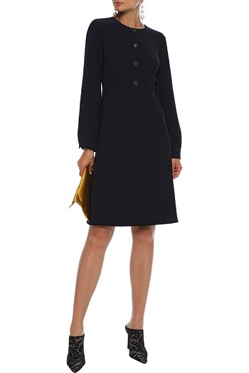 MIKAEL AGHAL Button-embellished cady dress