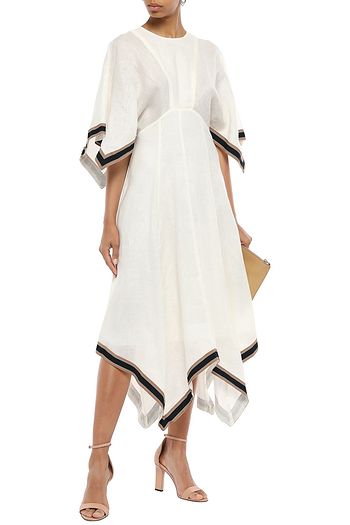 ZIMMERMANN Juno linen asymmetric dress