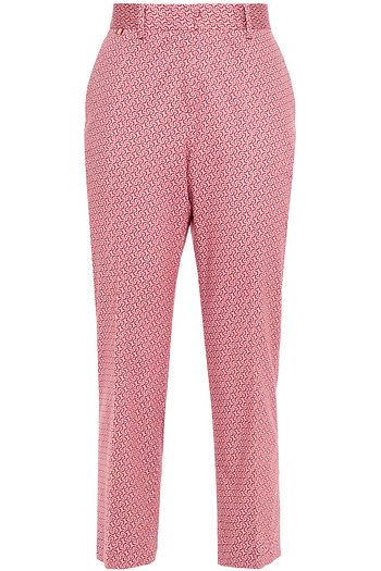 PAUL SMITH Printed cotton-blend slim-leg pants