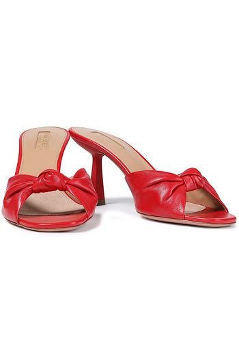 AQUAZZURA Pasha 75 Mules aus Leder mit Knotendetail