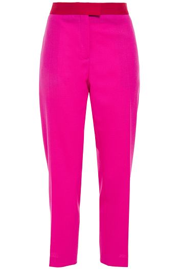 PS PAUL SMITH Cropped two-tone wool straight-leg pants