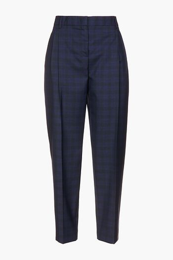 PAUL SMITH Checked wool tapered pants