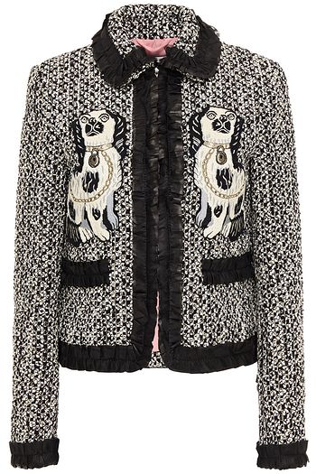 GUCCI Appliquéd tweed jacket