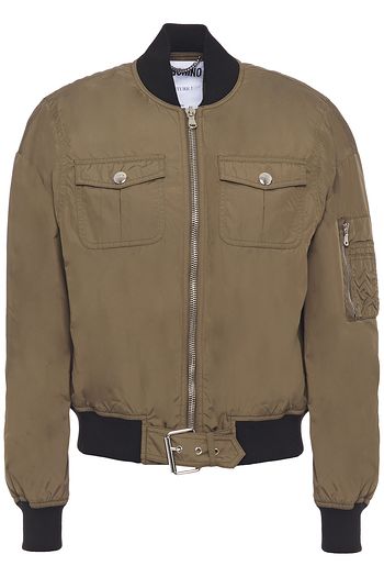 MOSCHINO Embellished shell bomber jacket
