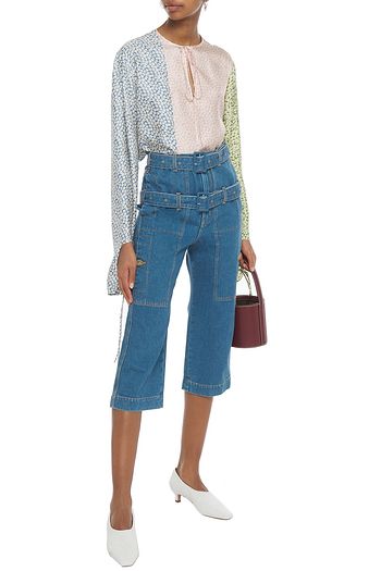LANVIN Bluse aus Seiden-Twill mit Blumenprint