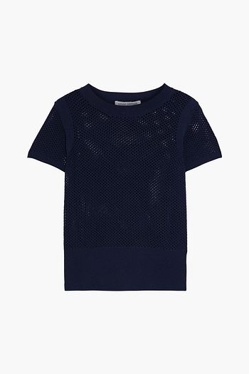 AUTUMN CASHMERE Open-knit top