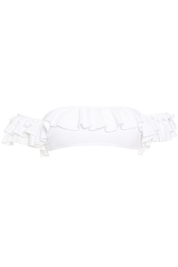 MELISSA ODABASH Hamptons off-the-shoulder ruffled bikini top