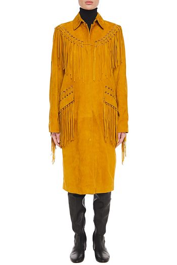 GABRIELA HEARST Calgary fringed suede coat