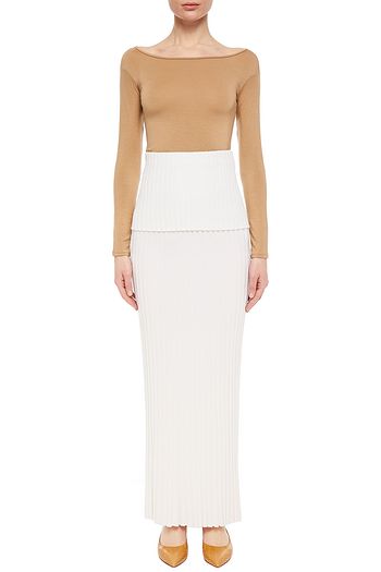 GABRIELA HEARST Alamos ribbed wool maxi skirt