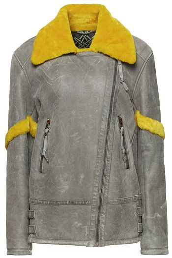 MR & MRS ITALY Two-tone shearling jacket