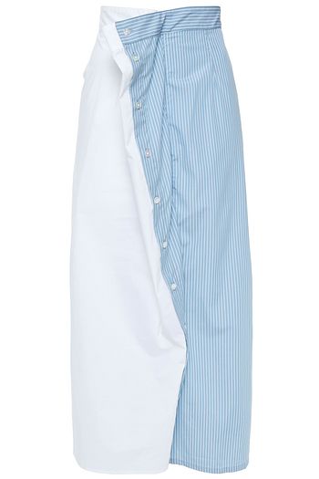 MM6 MAISON MARGIELA Paneled cotton-poplin midi skirt