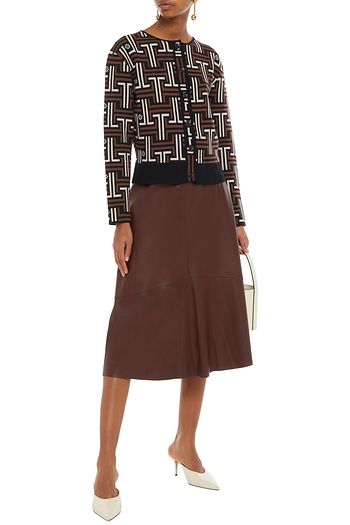 LANVIN Cardigan aus Jacquard-Strick aus Wolle