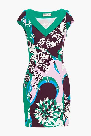 EMILIO PUCCI Printed jersey mini dress