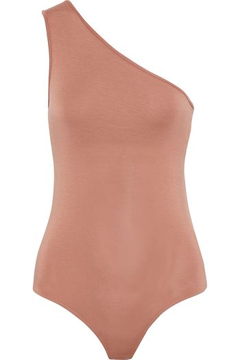 ENZA COSTA One-shoulder stretch-jersey bodysuit