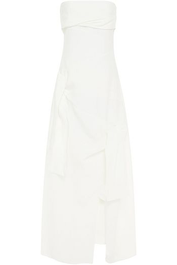 REJINA PYO Marta drapiertes Maxikleid aus Shantung