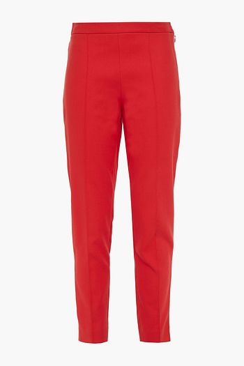 LORO PIANA Mirel cropped cotton-twill slim-leg pants