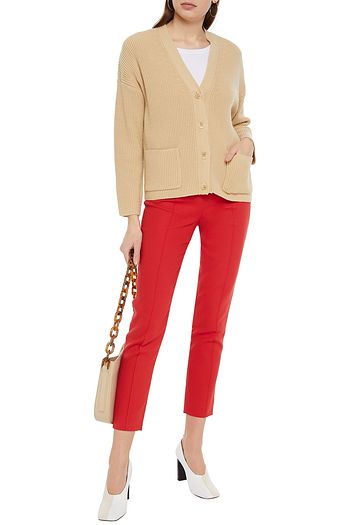 LORO PIANA Mirel cropped cotton-twill slim-leg pants