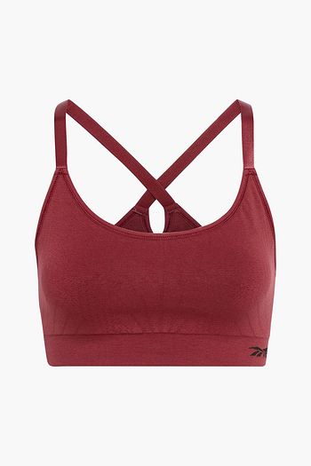 REEBOK X VICTORIA BECKHAM Pointelle-trimmed stretch sports bra