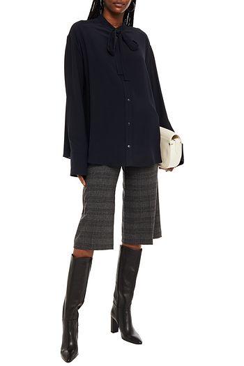 STELLA MCCARTNEY Hemd aus Crêpe de Chine aus Seide mit Schluppe