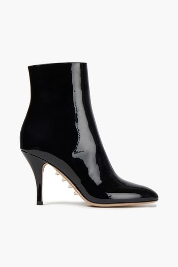 VALENTINO GARAVANI Rockstud Ankle Boots aus Lackleder