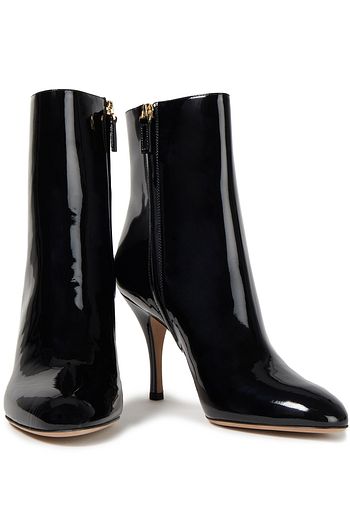 VALENTINO GARAVANI Rockstud Ankle Boots aus Lackleder