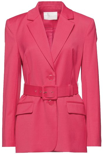 REBECCA VALLANCE Dallas belted wool-blend twill blazer